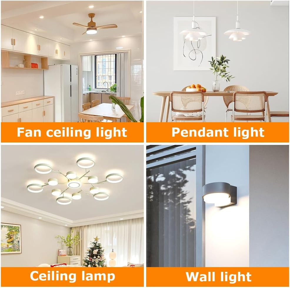 4 Inch Ceiling Fan LED Light Replacement 18W 6000K Retrofit Kit