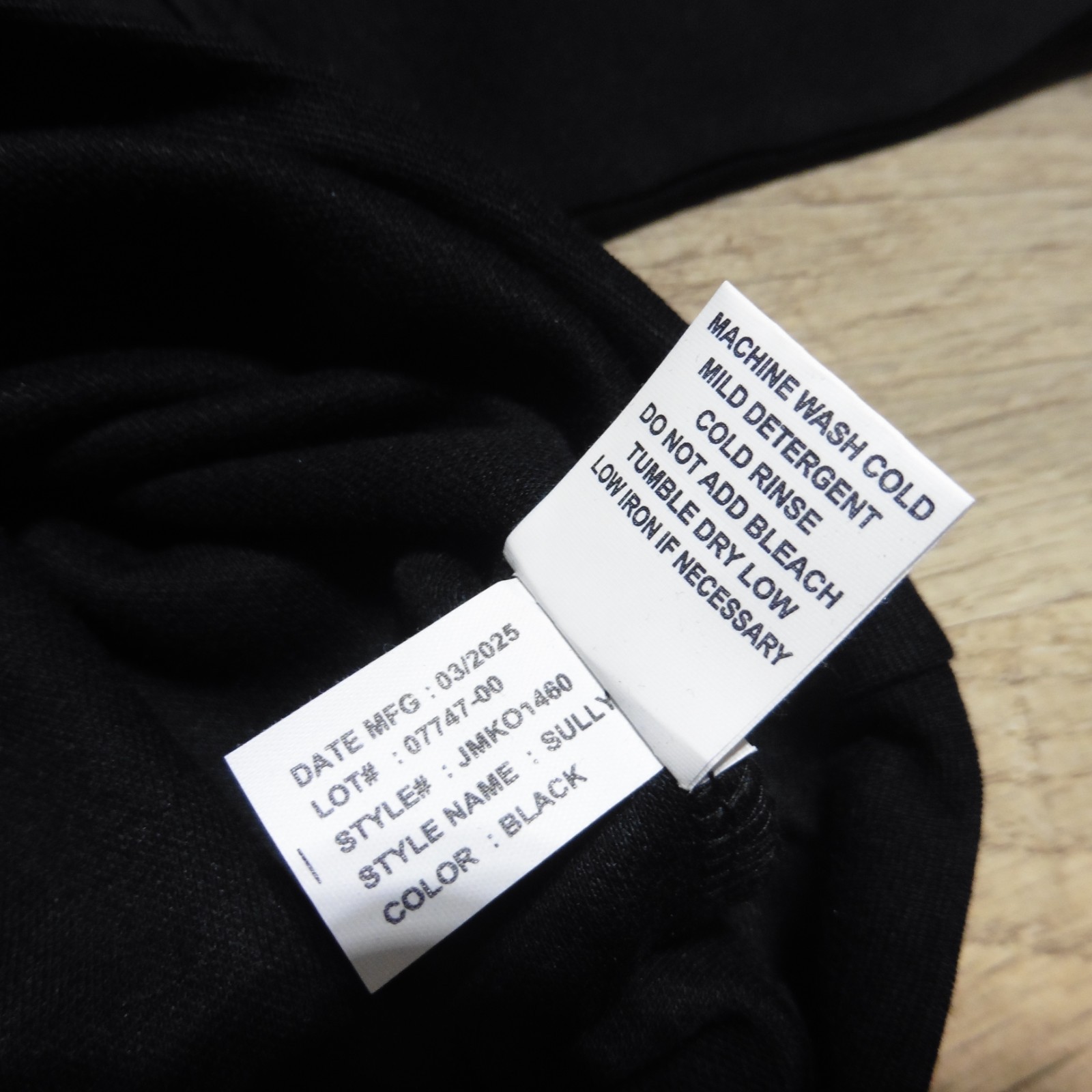 JOHNNIE-O Mens XL X-LARGE SULLY PULLOVER BLACK 1/4 ZIP SWEATSHIRT SWEATER