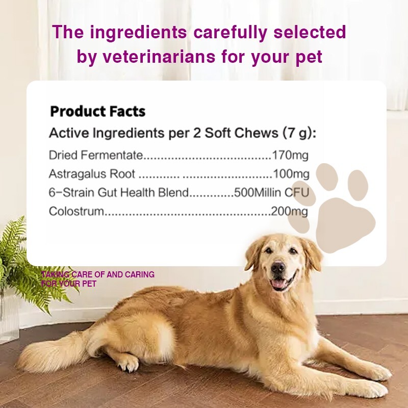 Dog Allergy Relief-Itching Skin Relief- Dog Probiotics for Itchy Skin and Ears