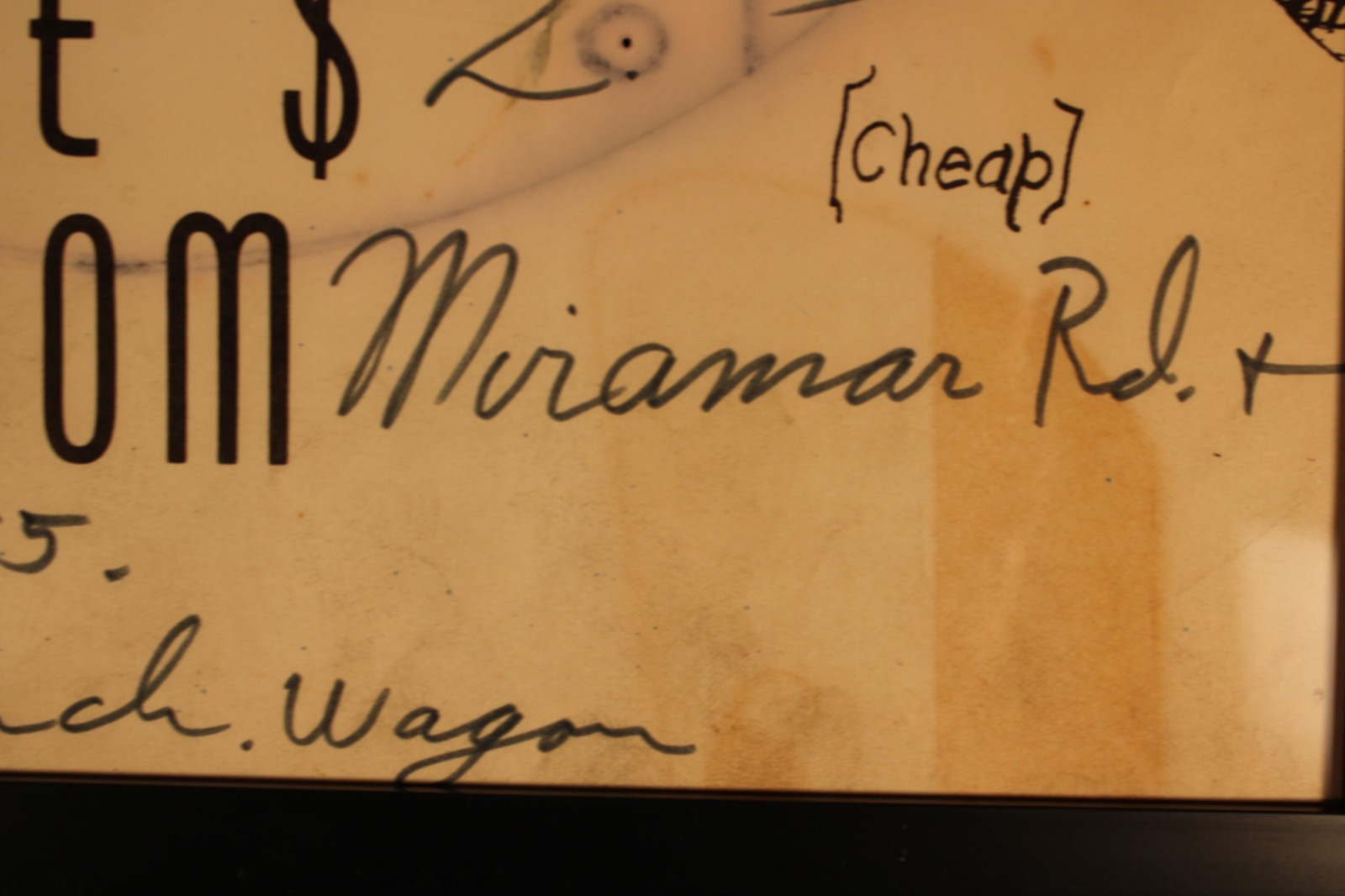 1966 Motorcycle Lions MC TT Racing Framed Poster Rare 1-of-Kind 50-Mile Sign Art