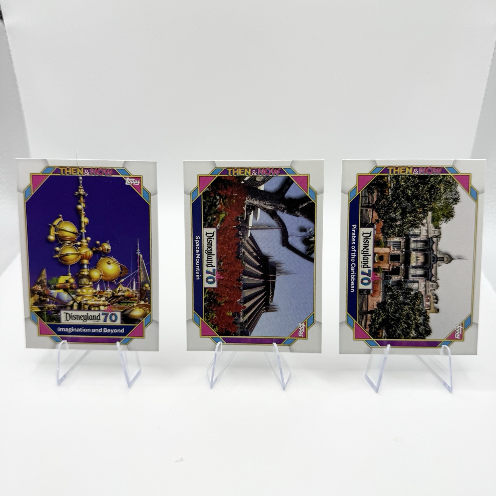 2026 Topps Disneyland 70th Anniversary Then And Now Lot (3)