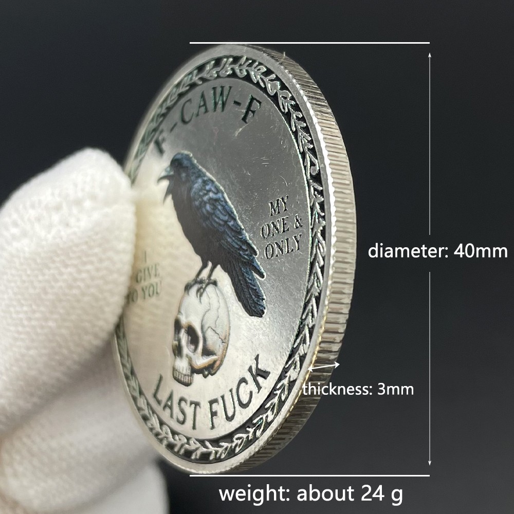 The F-CAW-F Challenge Coin for Those Who Laugh At Life and Give Zero Token Medal