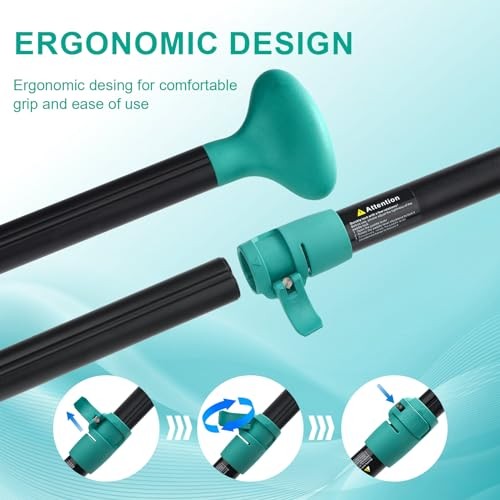 SUP Paddle, Stand Up Paddle Board Paddle Lightweight Adjustable 4 Lake Blue