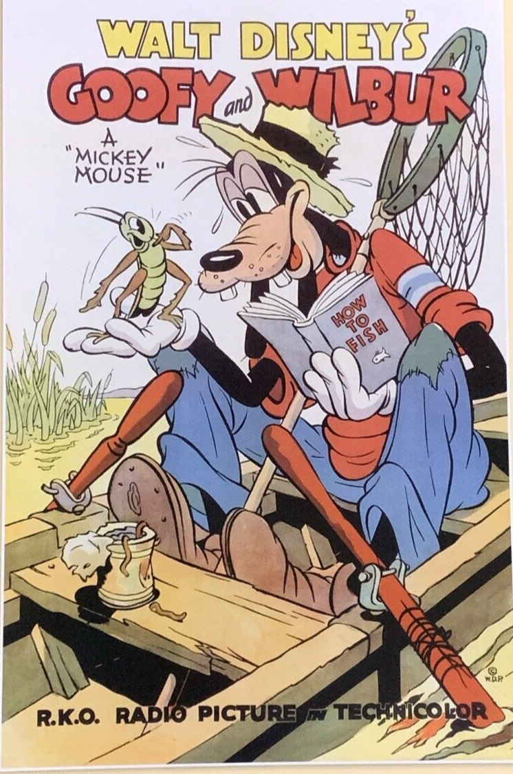 Goofy and Wilbur Movie Poster 1939 Walt Disney R.K.O. Radio Picture #0028