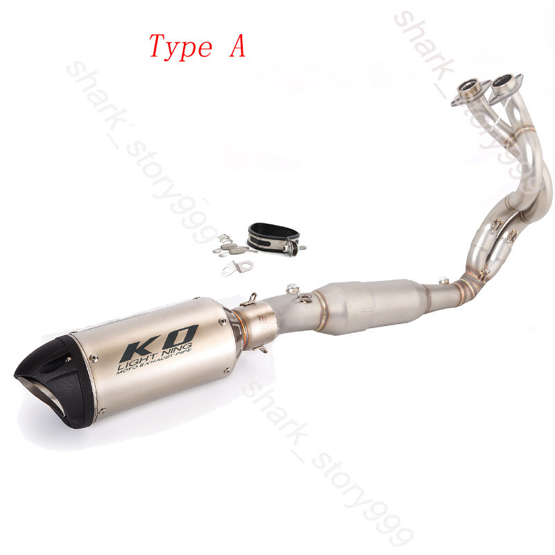 Ninja 650 For Kawasaki Z650 2023-25 Exhaust 51mm Muffler Tips Header Front Pipe