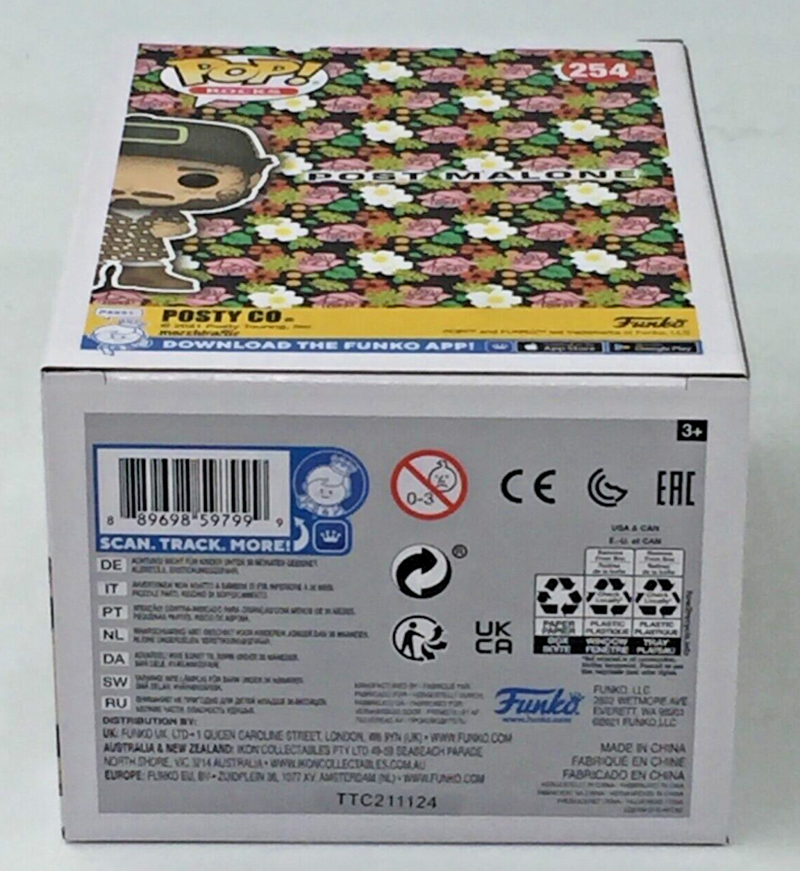 Funko Pop! Rocks Post Malone #254 With Pop Protector