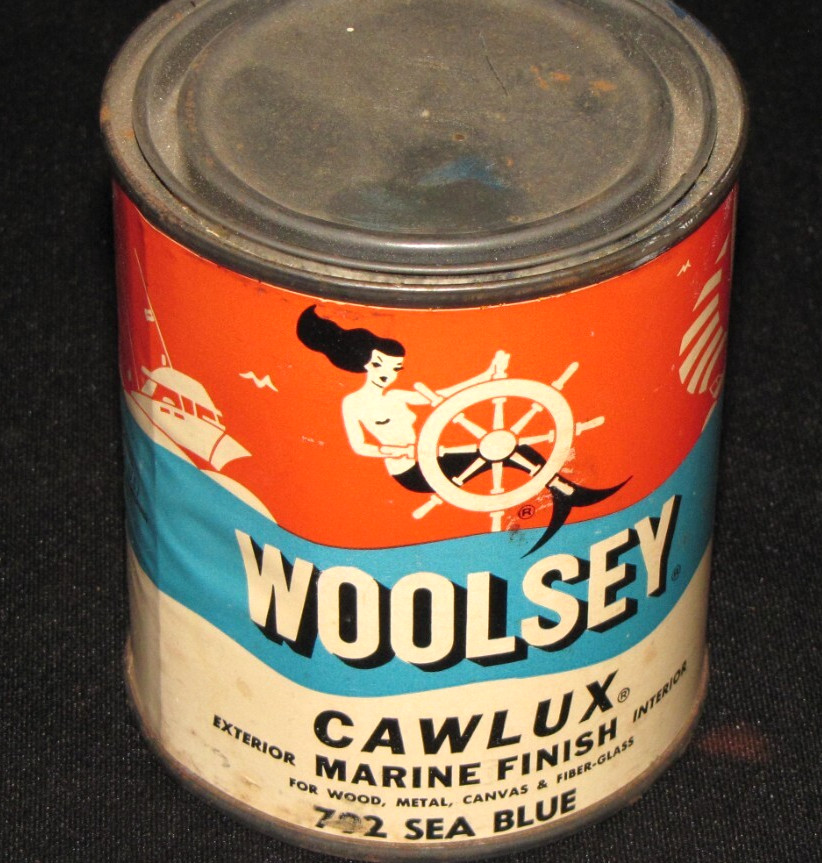 Woolsey Cawlux Marine Finish 1 Pint Sea Blue 3/4 Full Can ~4"x 3.5"