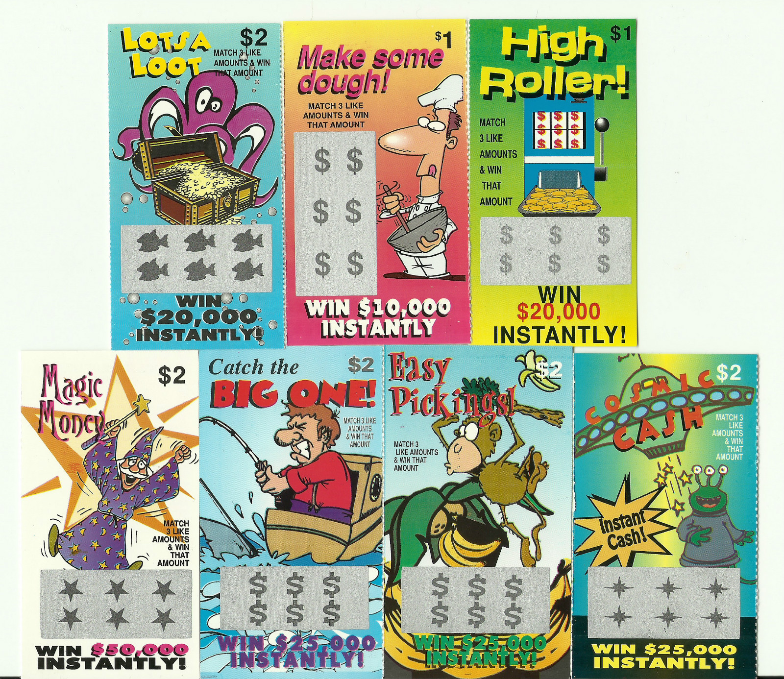 12 FaKe GaG JoKe PrAnK LoTTo LoTTeRy TiCkEtS Special Price $4.49 *FREE Shipping