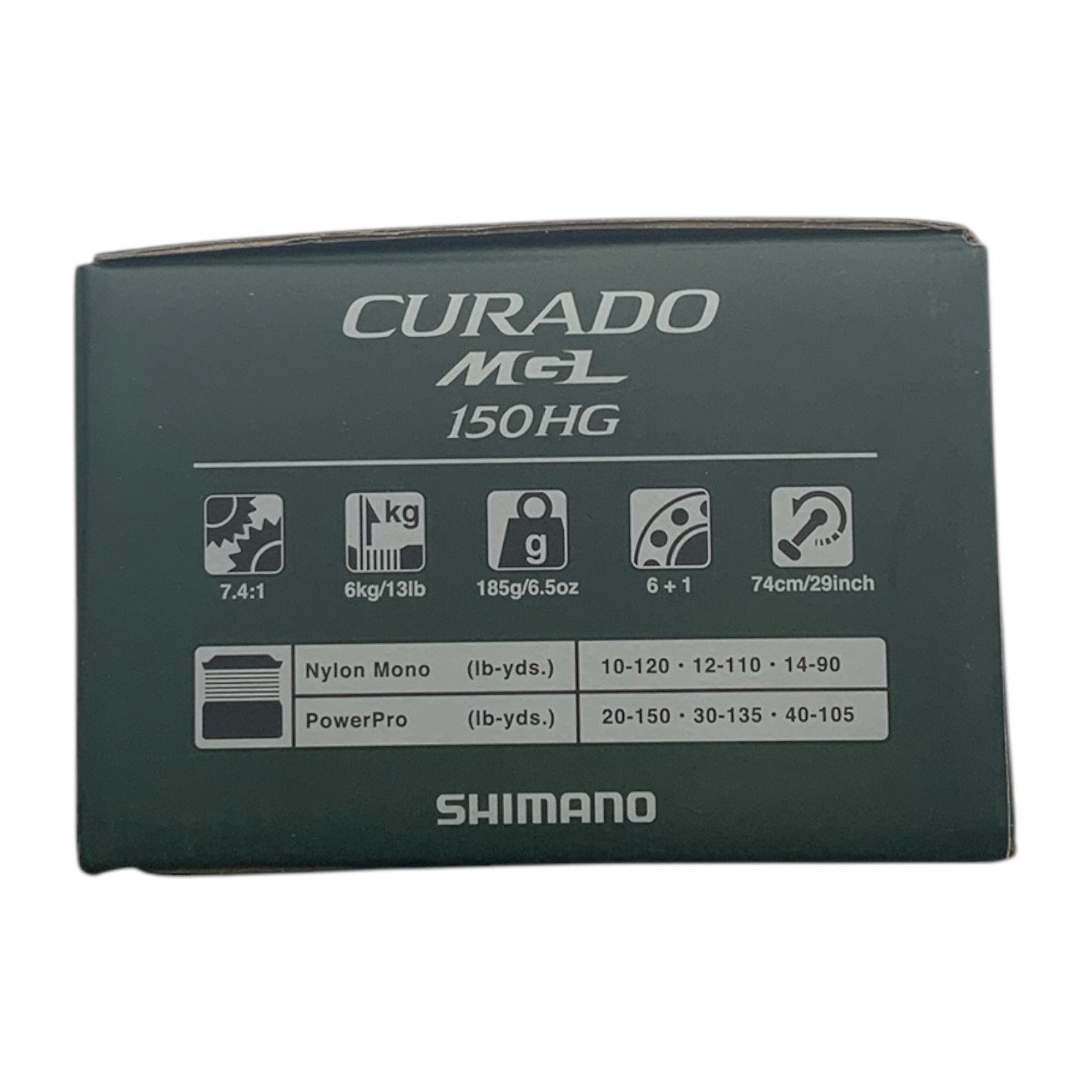 Shimano Curado MGL 150 Baitcasting Reel - Right Handed