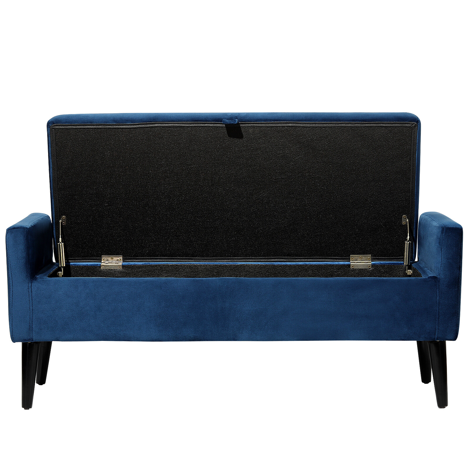 Modern Storage Bench Ottoman Velvet Upholstered Storage Seat in Entryway Bedroom