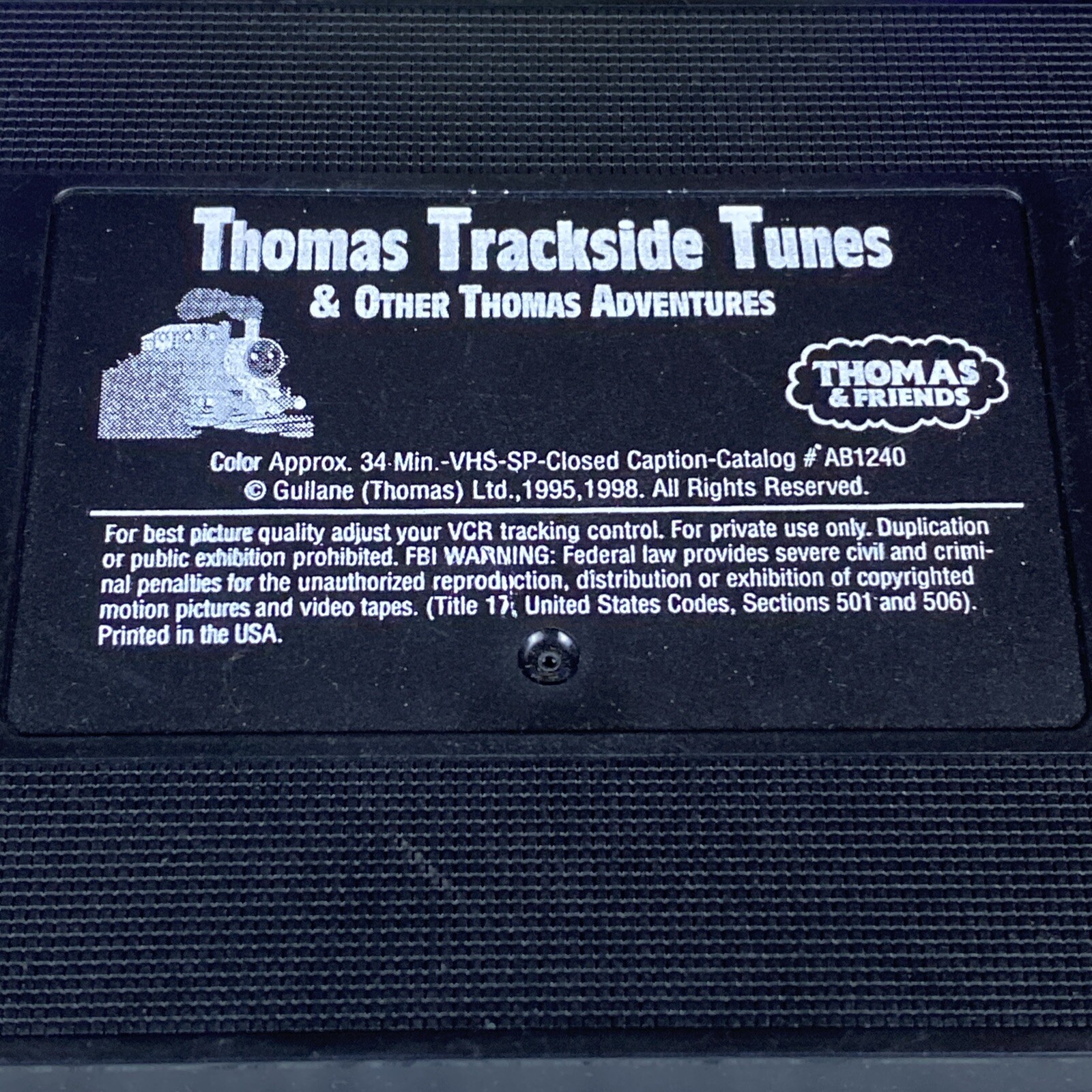 Thomas the Tank Engine & Friends Trackside Tunes VHS Tape 2001 Songs Train Kids