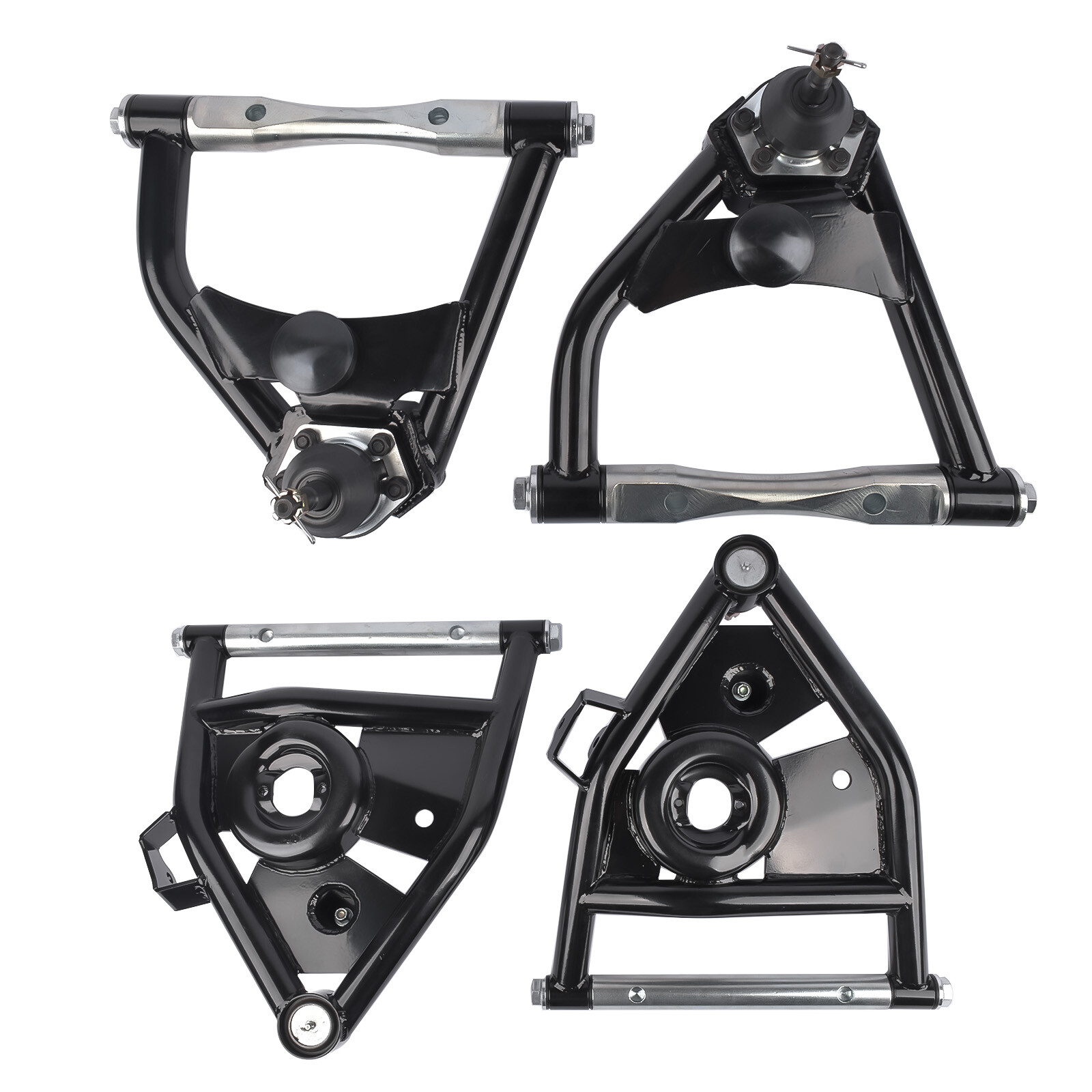 FOR 1973-1987 C10 CHEVROLET GMC TUBULAR CONTROL ARMS SET OF 4 UPPER AND LOWER