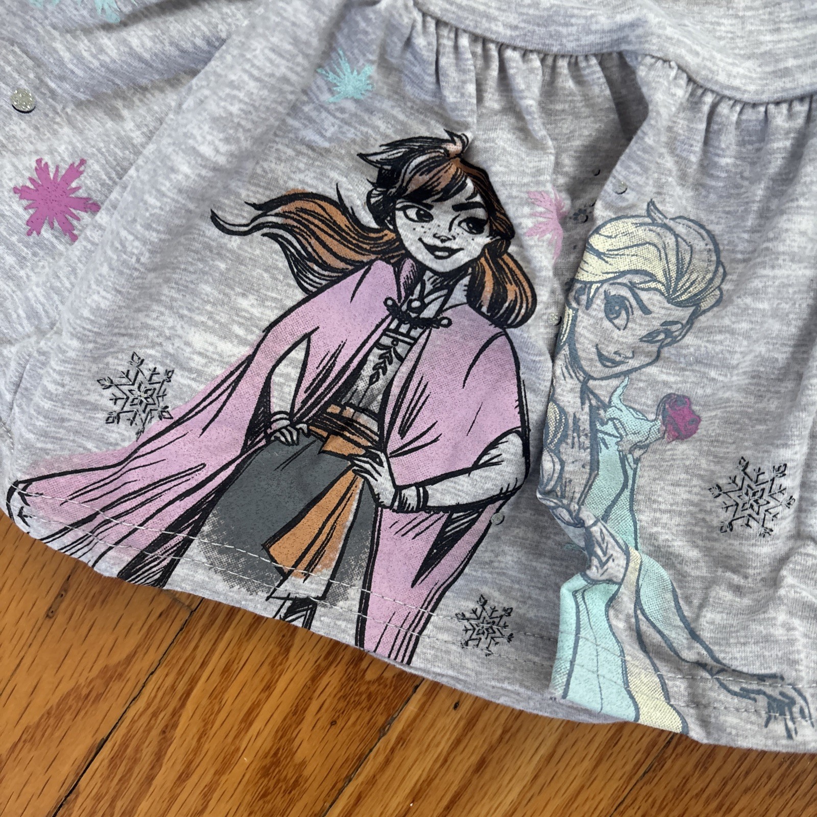 (2) Toddler girls size 2T Disney Princess frozen spring summer dresses