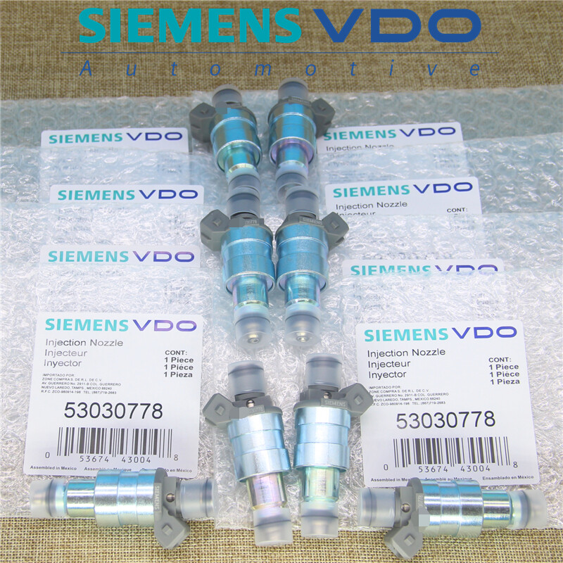 Siemens Set of 8PCS Fuel Injectors for 1996-1999 Dodge Jeep Ram 5.2L 5.9L