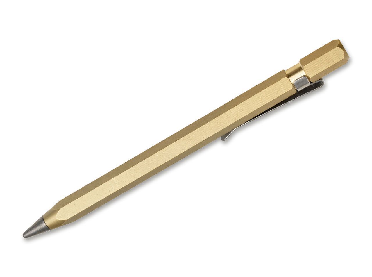 Pencil Boker Plus Redox Pen Brass Ethergraf Tip Gold No Lead Lápiz - 09BO037