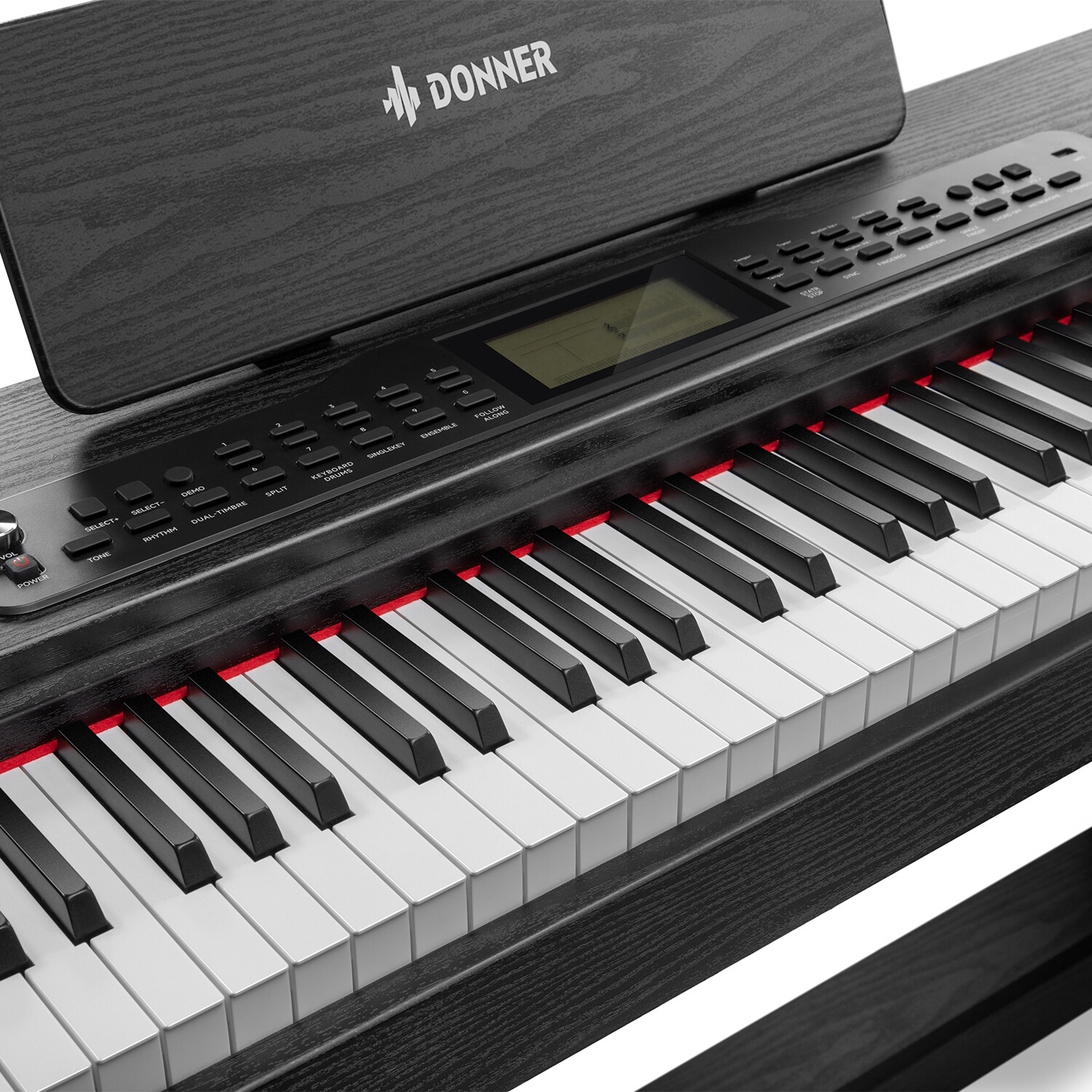 Donner DDP-95 Digital Piano Keyboard With Stand Pedal Unit Weighted Key | Black