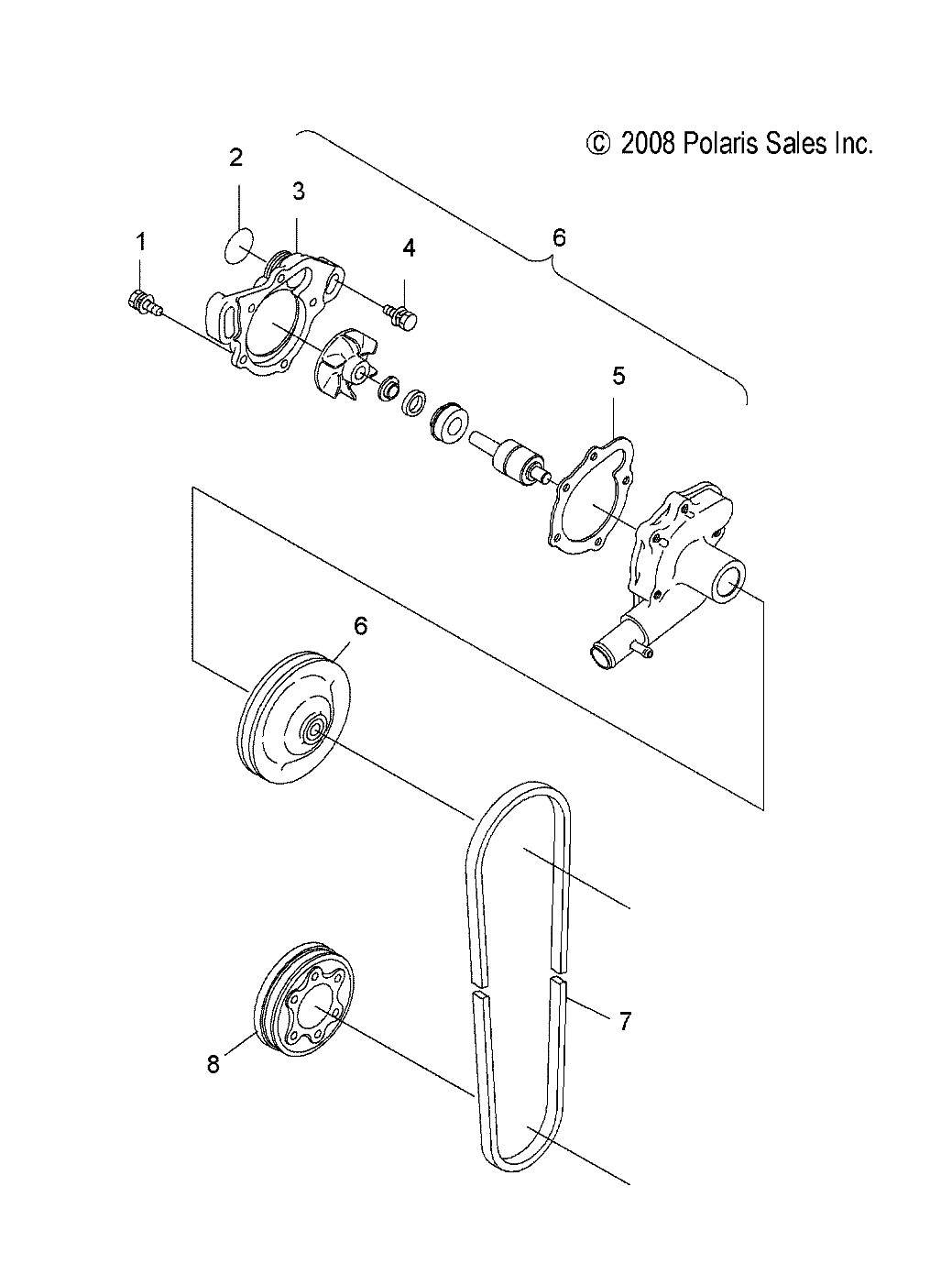 Polaris V-Belt, for Specific Snowmobile Models, Genuine OEM - 3082747