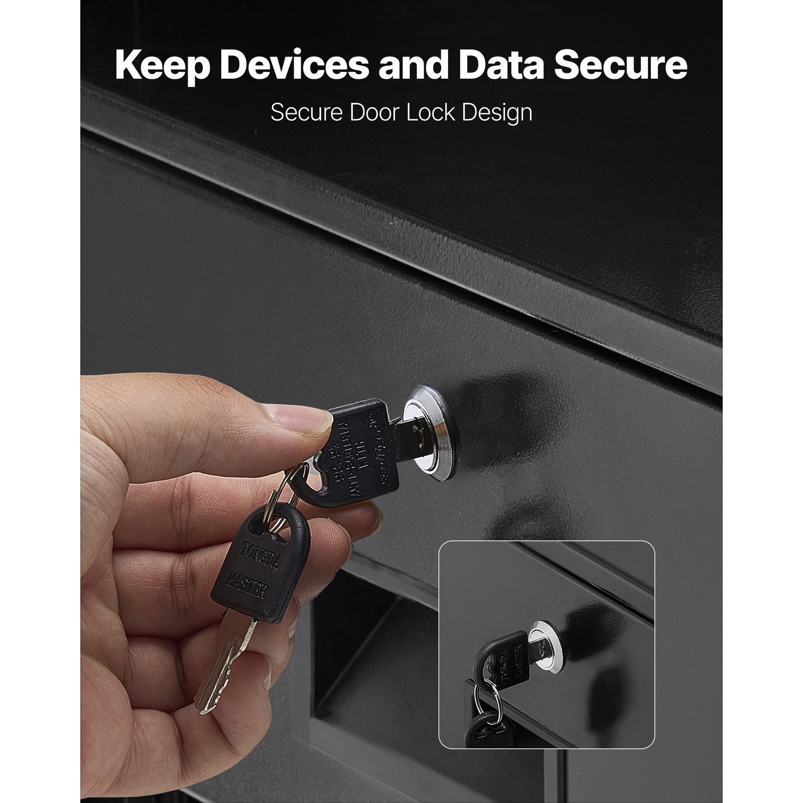 Uimoso 4U Rack Mount Drawer, 50 lbs Capacity, Lockable for 19-Inch Server Racks