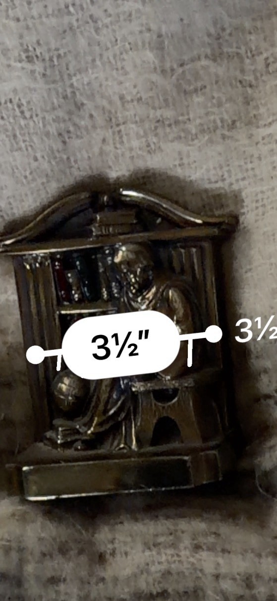 Antique Armor Bronze YePhilosopher Bookends 1920s Art Deco Scholar Library Pair