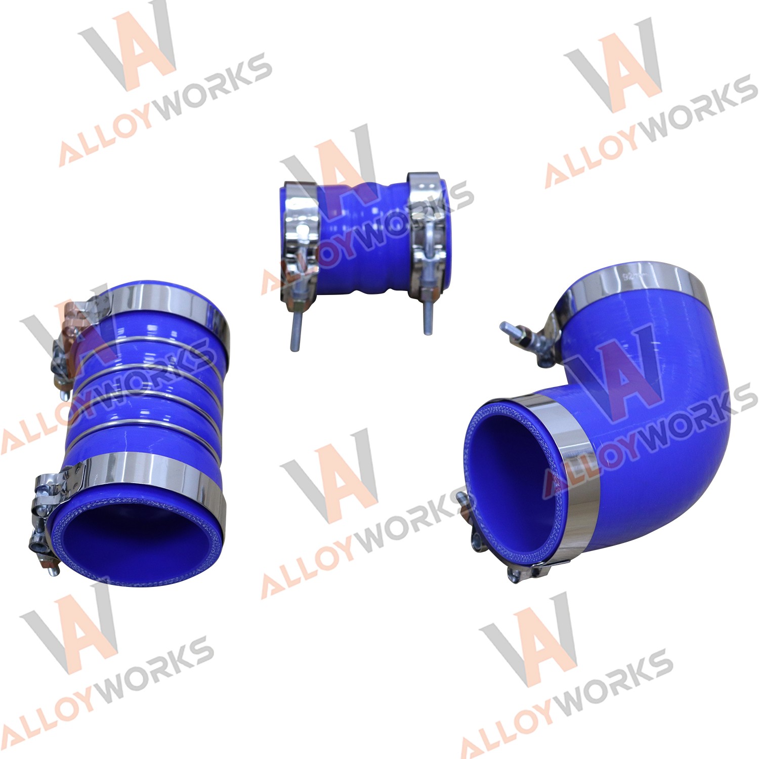 Silicone Hose Kit With Stainless Clamps For 06-10 GM 6.6L LBZ LMM Duramax