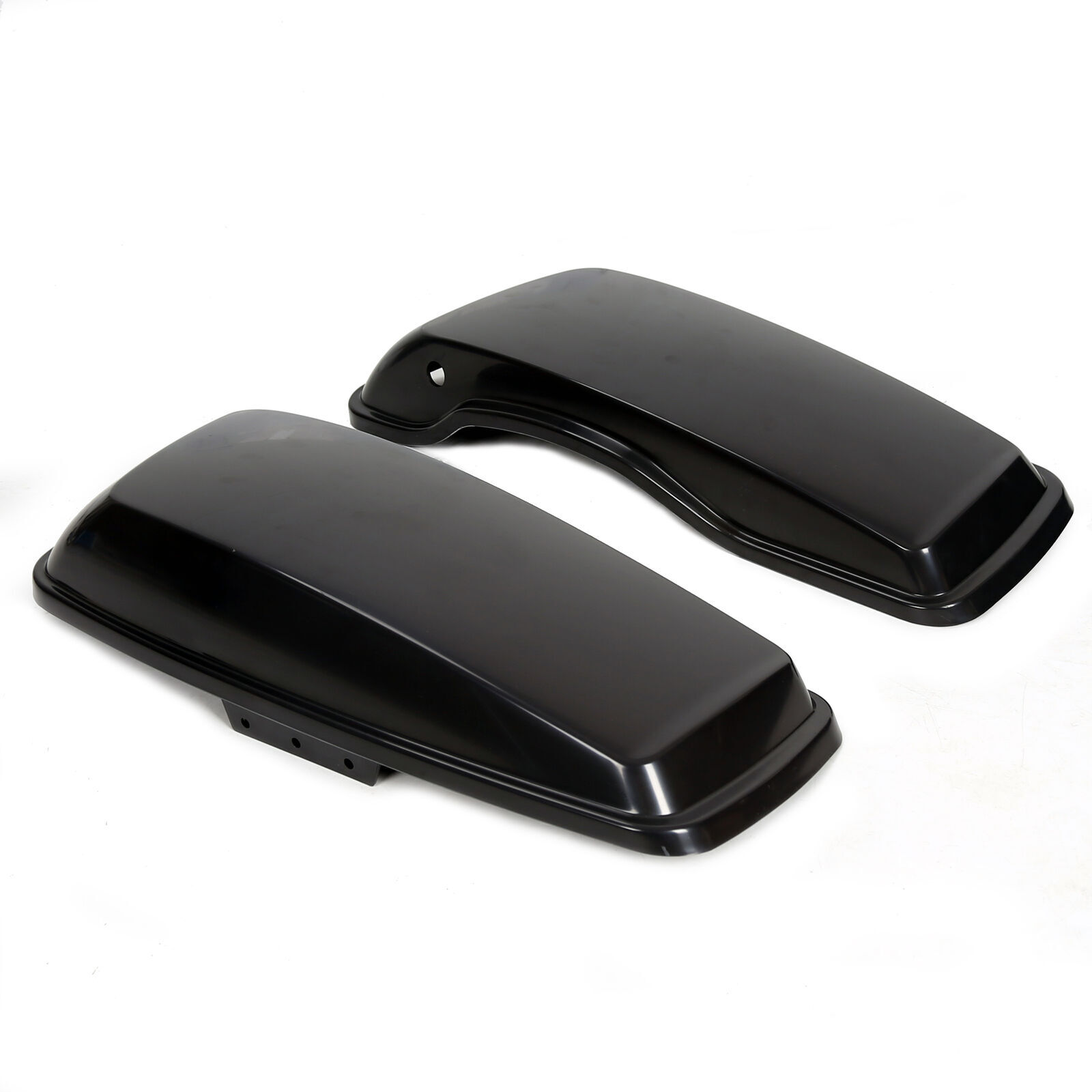 For Harley Softail Fat Boy New Hard Saddle Bags Saddlebag W/ Conversion Brackets