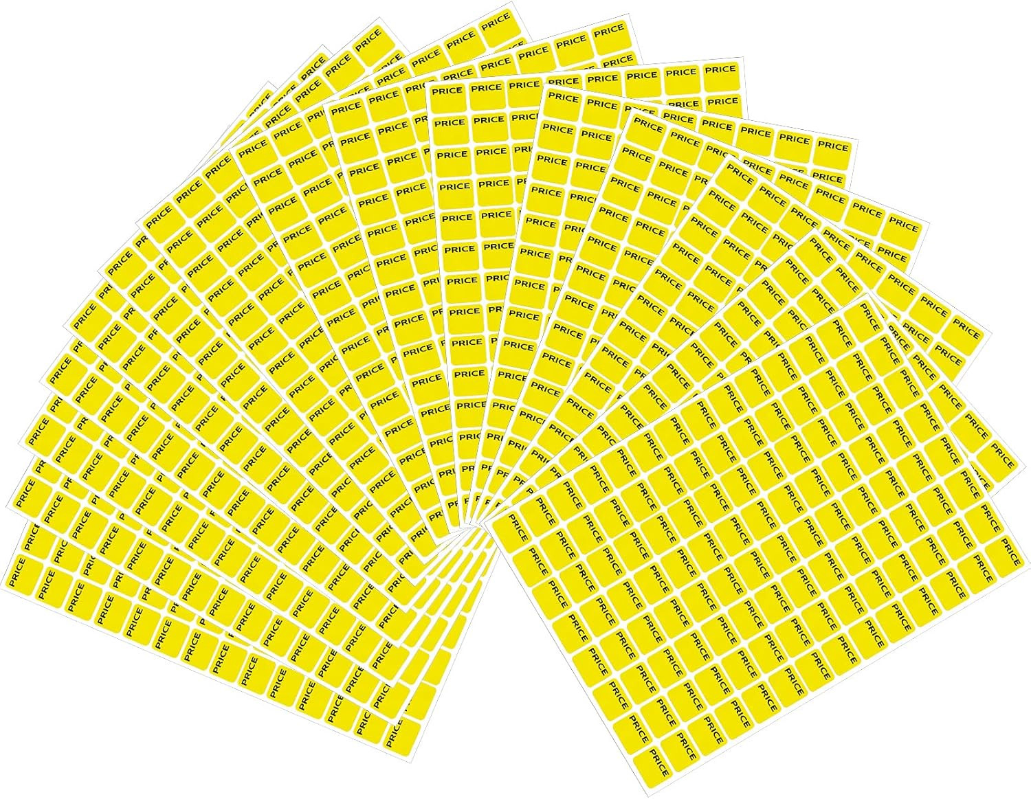 2240 Pcs Yard Sale Price Stickers, Prepriced Pricing Labels, Yellow