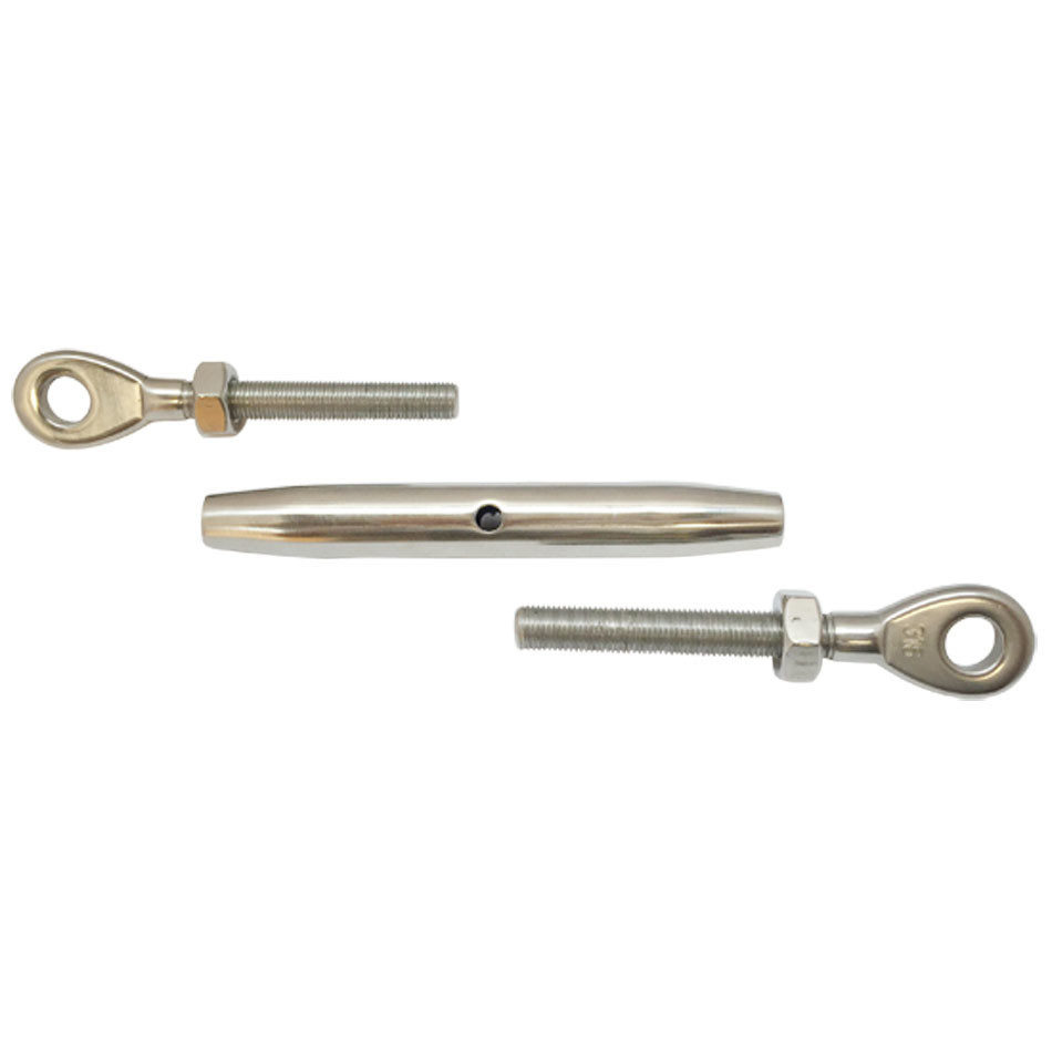 3/8'' Marine Stainless Steel Closed Body Turnbuckle EYE EYE Rigging Boat 700Lbs