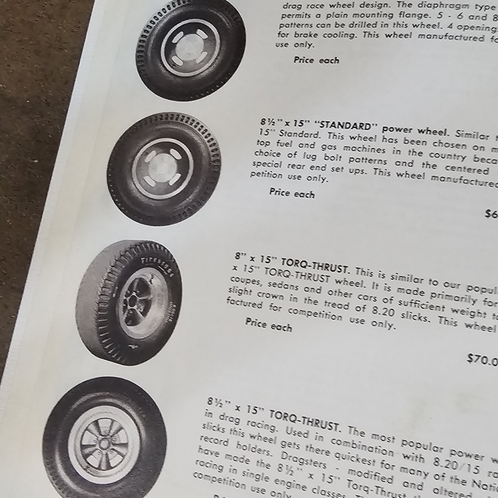 1960s American Racing Equipment Magnesium Wheels Catalog Hot Rod Drag Racing mag