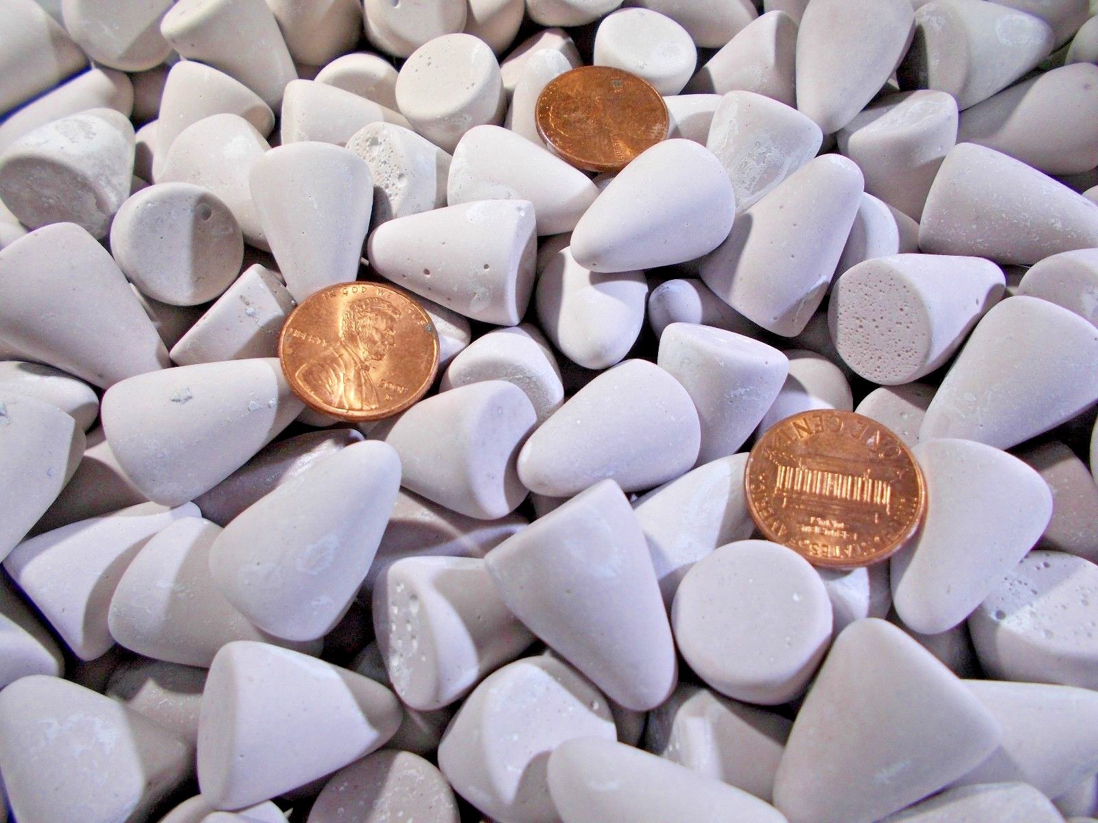 PORCELAIN TUMBLING MEDIA Polish Finish Metal in VIBRATORY ROTARY TUMBLER, 4 Lbs