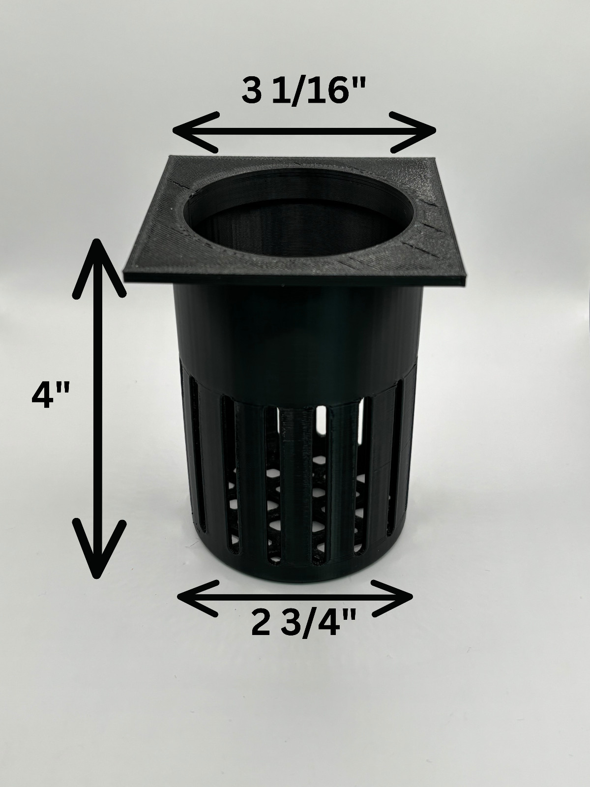 Waterbox filter media cup 2.75" 10 Cube, 15 Peninsula, 20 Cube, 25  3D Printed