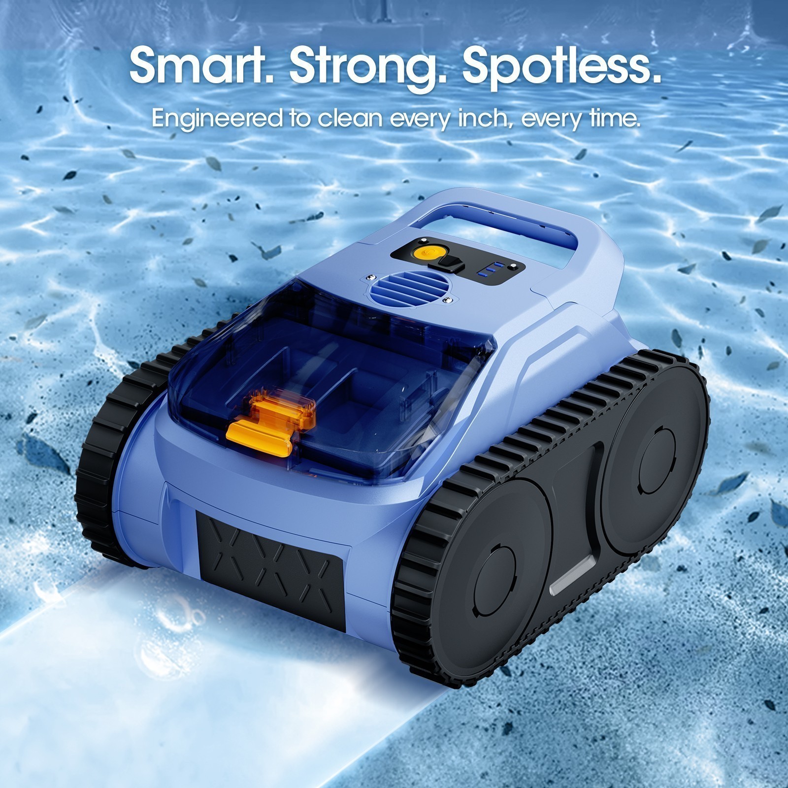 Seauto SAT 20PRO Cordless Robotic Pool Vacuum, Pool Cleaner with Track Drive