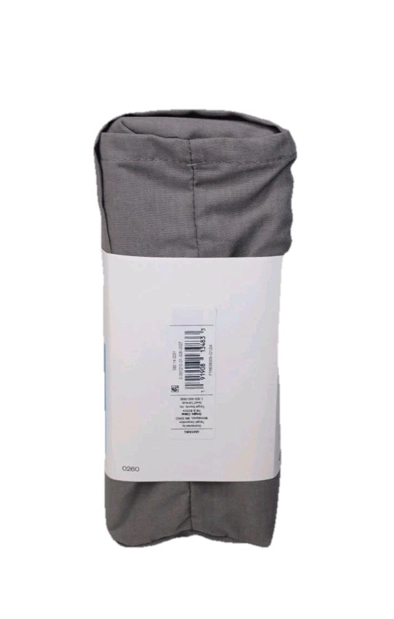 Room Essentials Solid Bedskirt Gray King 14" Drop