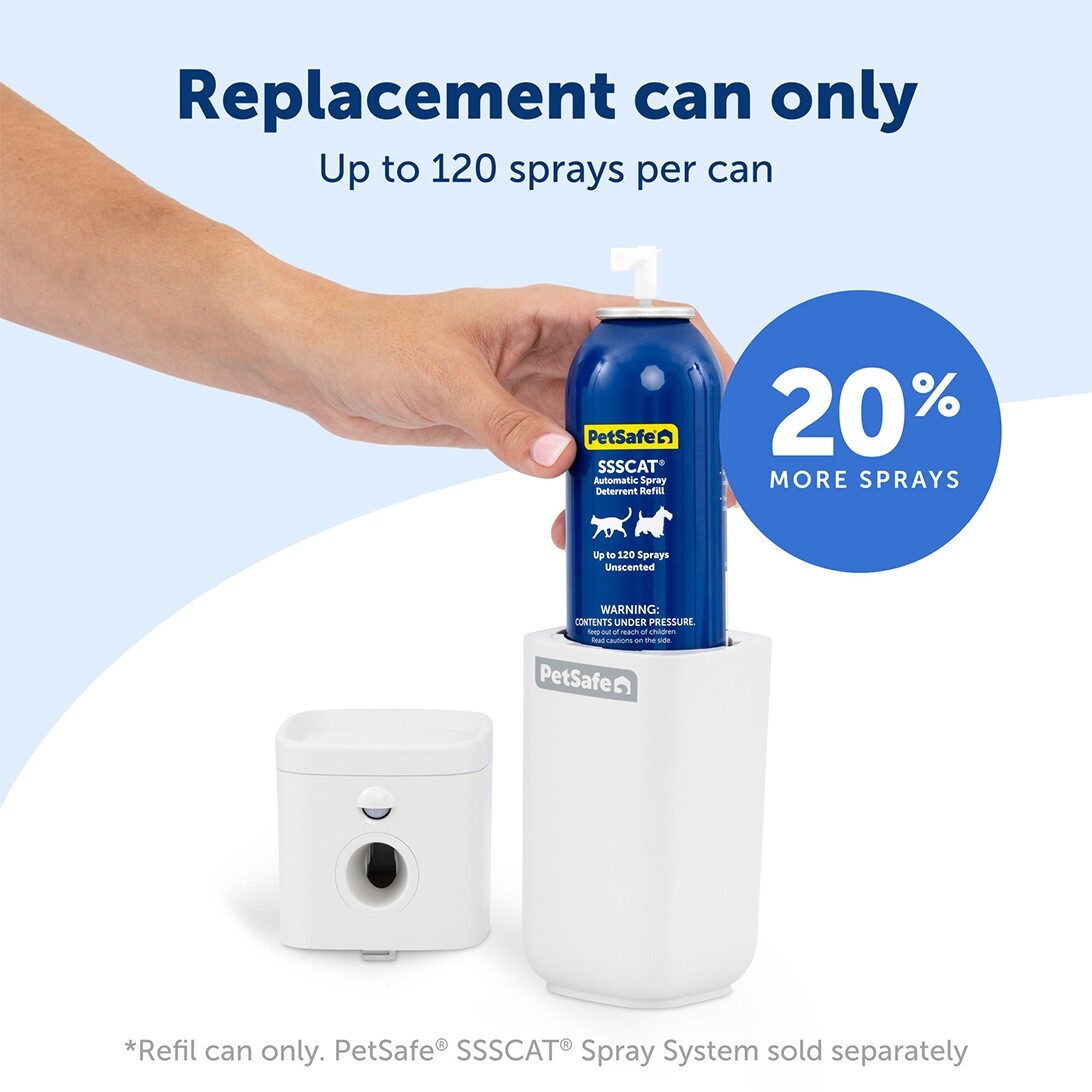 PetSafe PPD00-17622 Spray Refill Cat Pet Deterrent SSSCat 3 Pack Cans of 4.72 oz