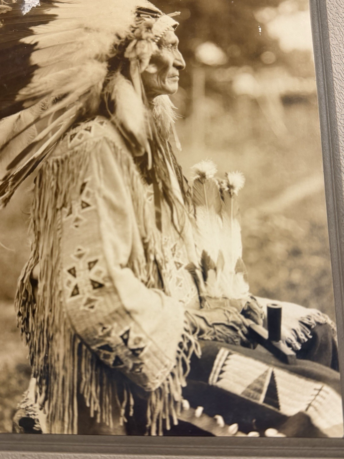 Original Native American Indian "Standing Bear-Sioux"; Photograph; LARGE Format
