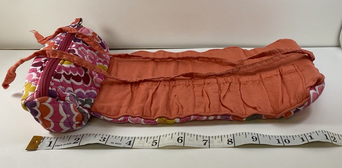 Pottery Barn Teen Quilted Mani/Pedi Roll Storage Plush Bag