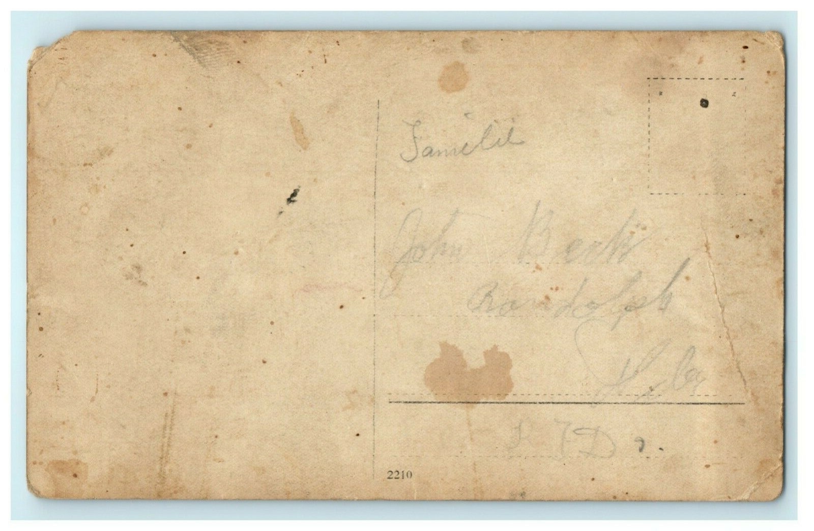 German WW1 Randolph Nebraska 1914 World War Soldiers Group RPPC Antique Postcard