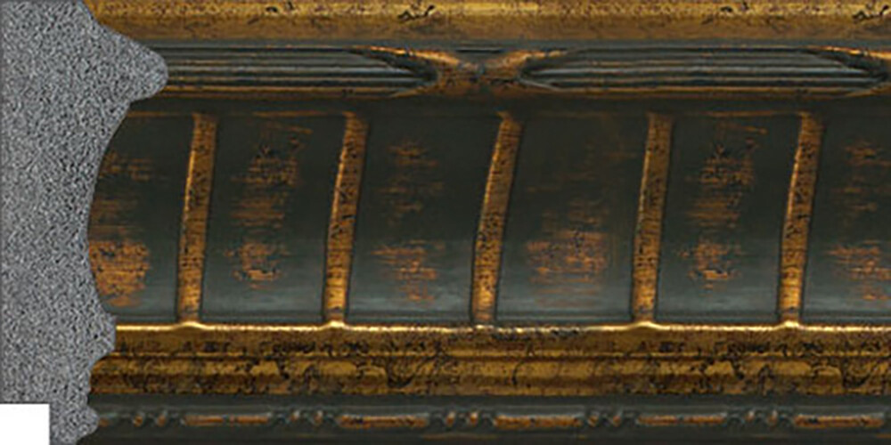 Custom Matted Picture Poster Frame & Mat 3" Gold French Ornat 1946 16x20 24x36