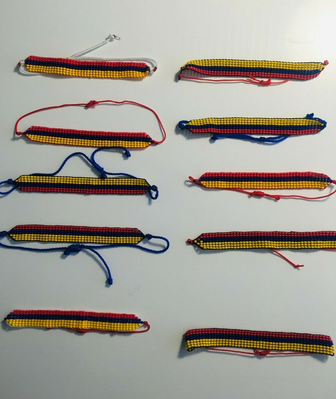 Colombian Flag Colors /Adjustable Bracelet / Pulseras Colombianas