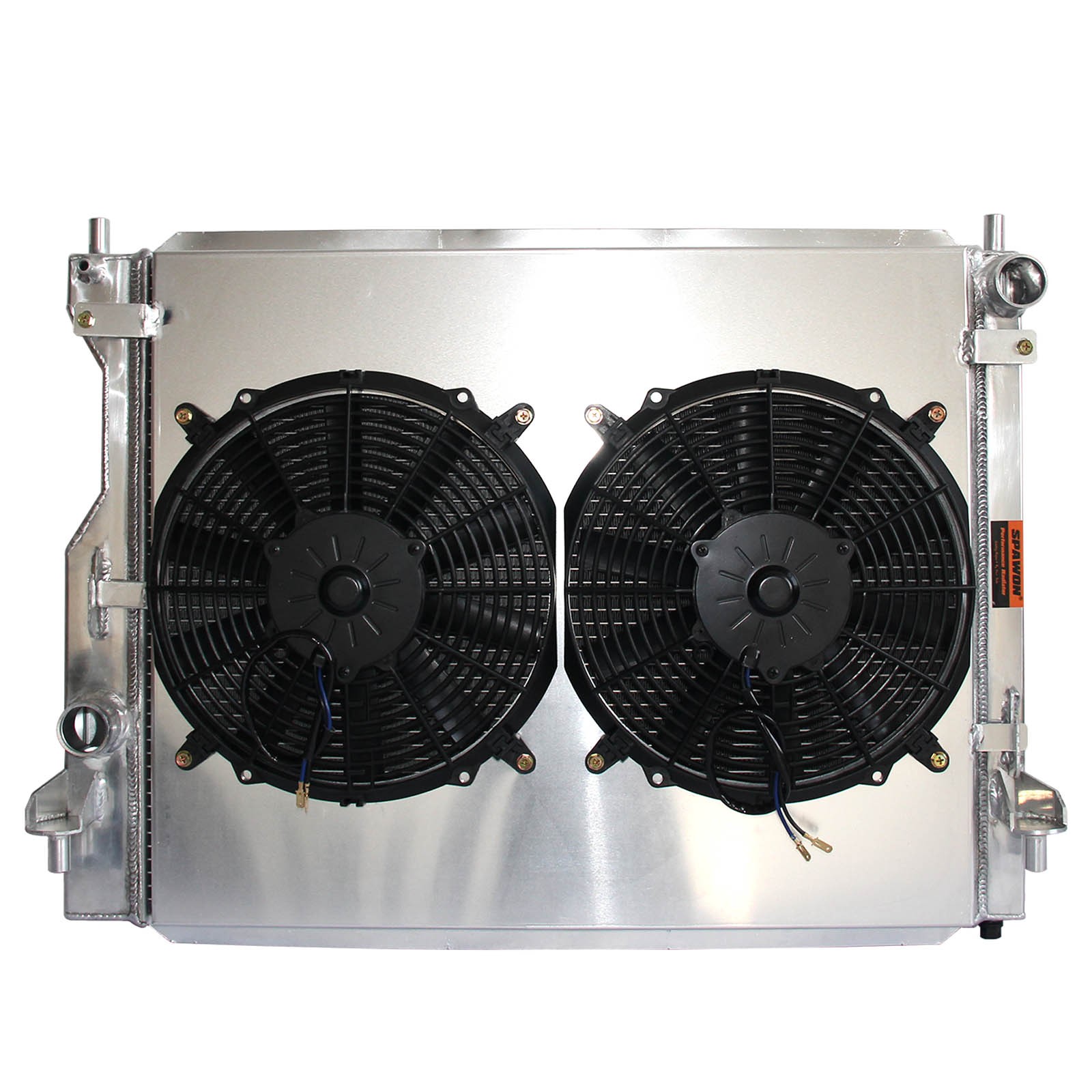 SPAWON 3Rows Radiator+Fan Shroud For Ford Mustang Shelby V6 V8 07-14 Aluminum MT