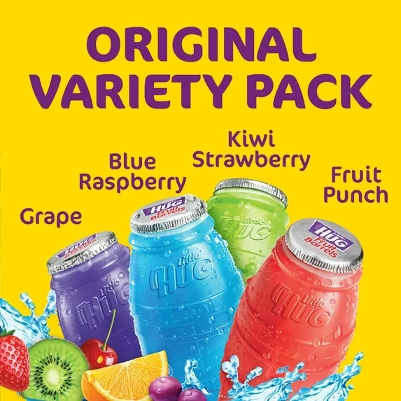 Little HUG Fruit Barrels Kids Drinks Variety Pack, 8 fl oz, 40 Count