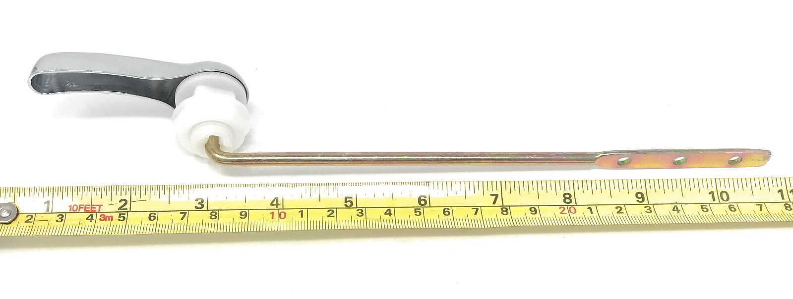 Toilet Tank Flush Lever Front Mount Toilet Handle Replacement kit Chrome Finish