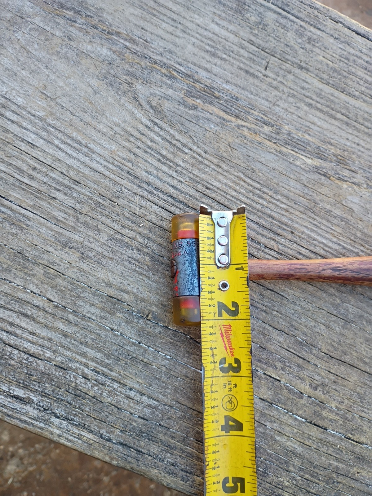 Vintage Stanley No. 592 Small Soft Face Hammer Mallet USA Wood Handle 8 inches