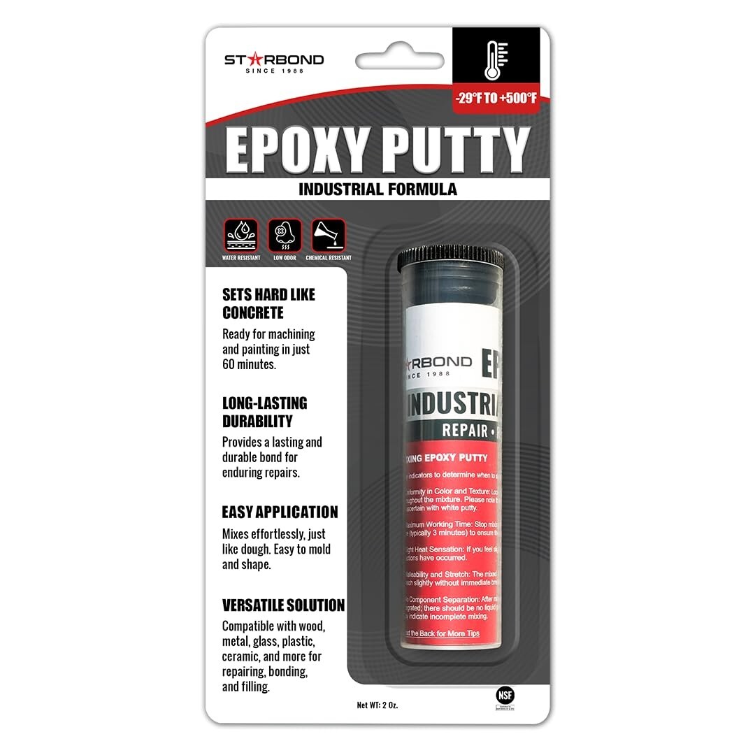 Starbond Epoxy Putty | High-Temperature Resistance (White), 2 oz.