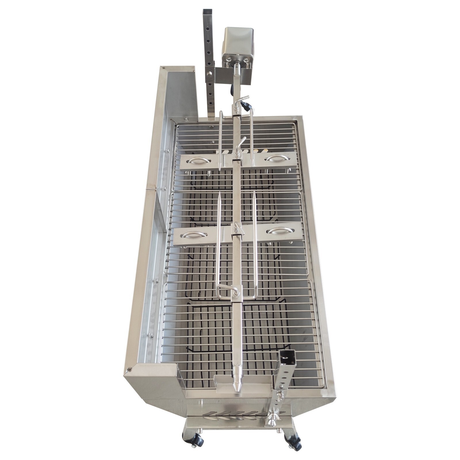 35" BBQ Grill Pig Whole Lamb Grill Motor Rotisserie Kit Electric Spit Roaster