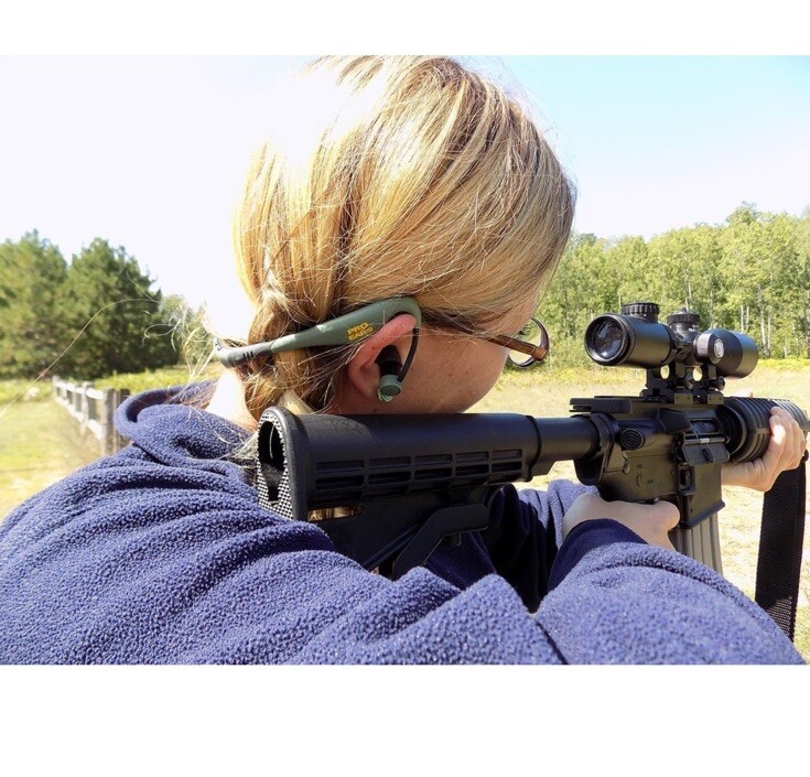 Pro Ears Stealth 28 Hearing Protection, Green, PEEBGRN