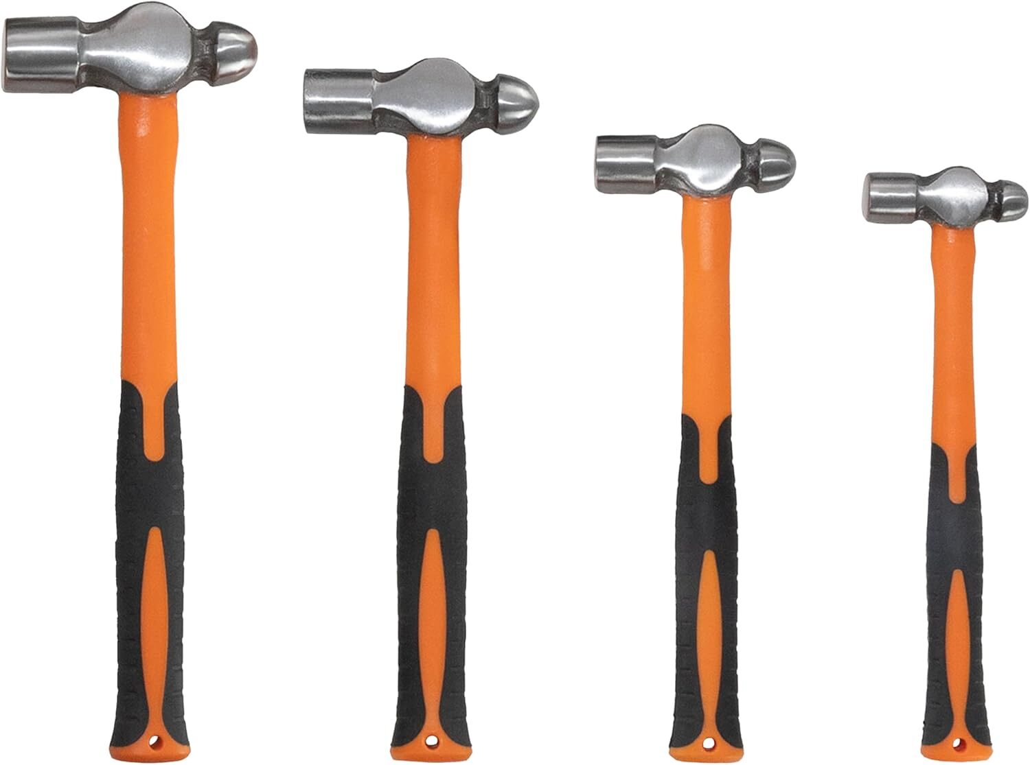 HFS(R)  Ball Peen Hammer Set, 8 12 16 24oz, Blow Striking Ball Pein Hammer