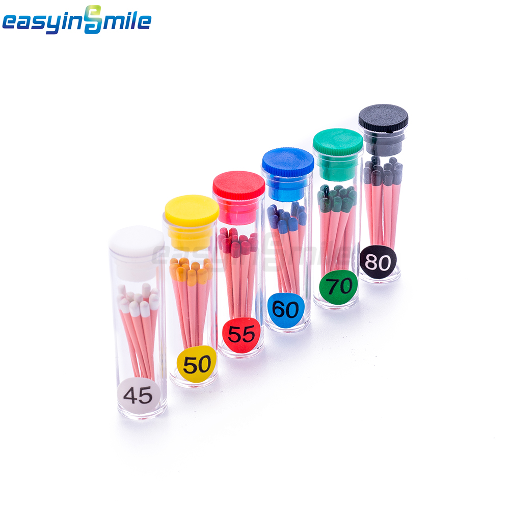 Endodontic Gutta Percha Points Dental Endo Root Canal .02/.04/.06 Taper 60/120pc