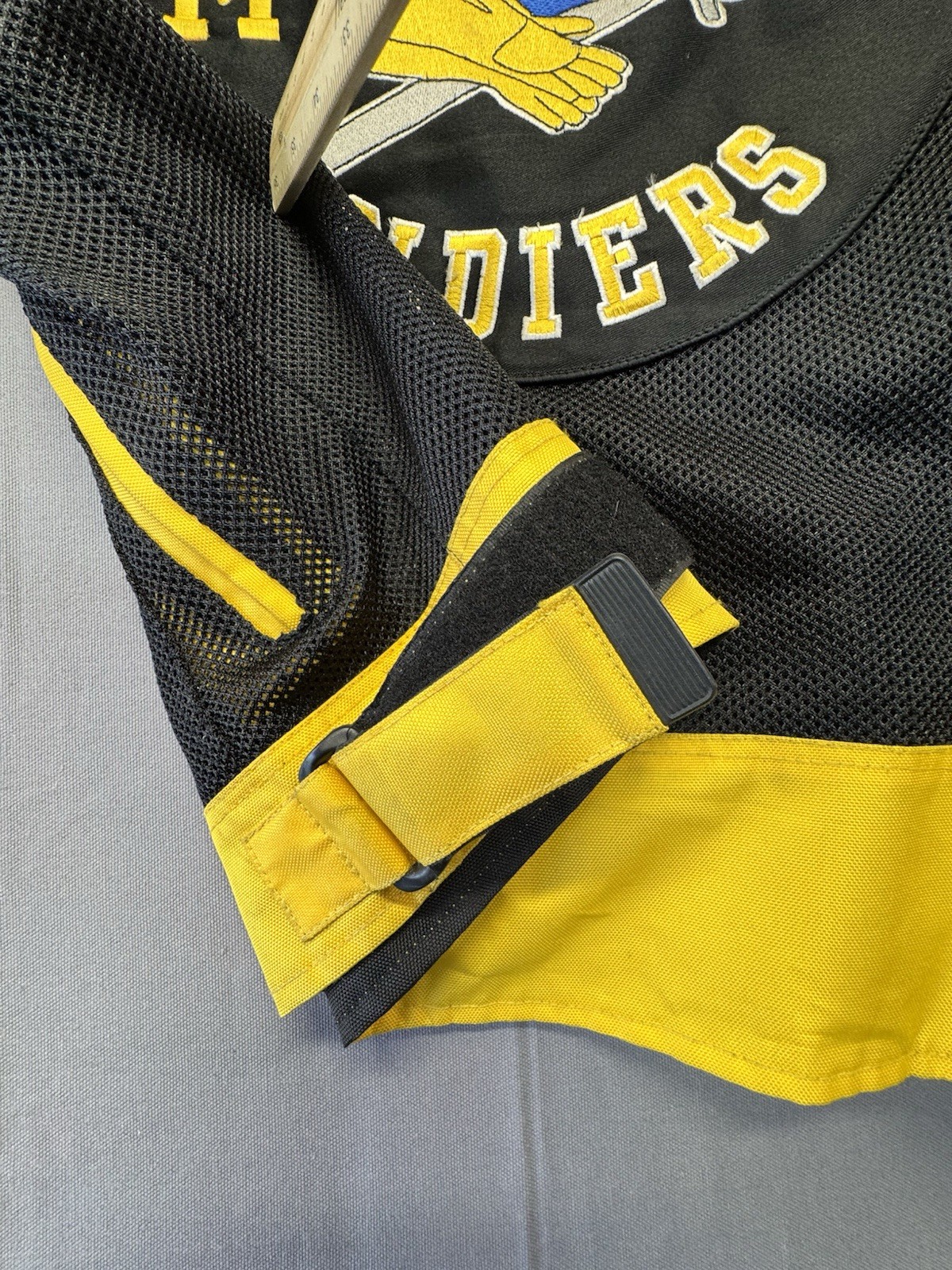 Buffalo Soliders MC Full Club Patch Teasenmore Motor Cycle Jacket XXXL