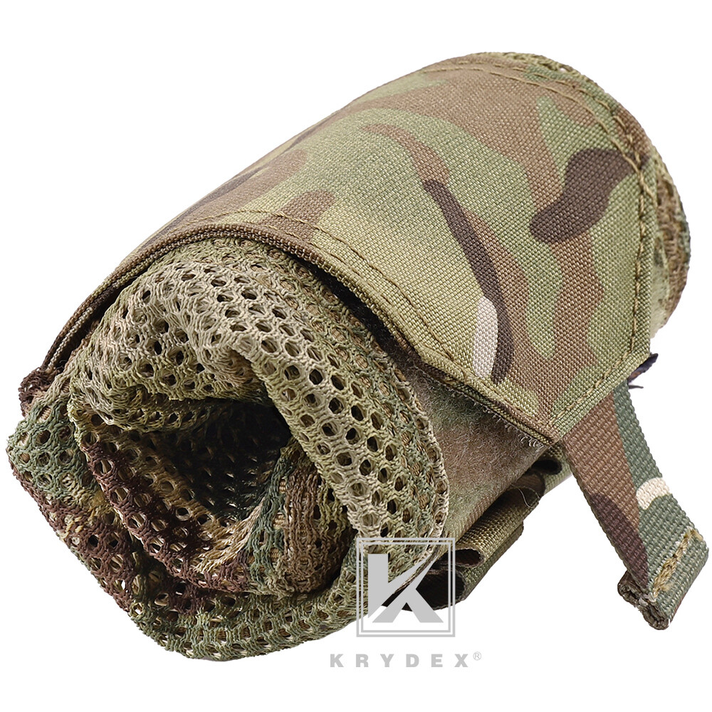 KRYDEX Tactical Mesh Dump Pouch Drop Pouch Magazine Recycling Pack MOLLE/BELT