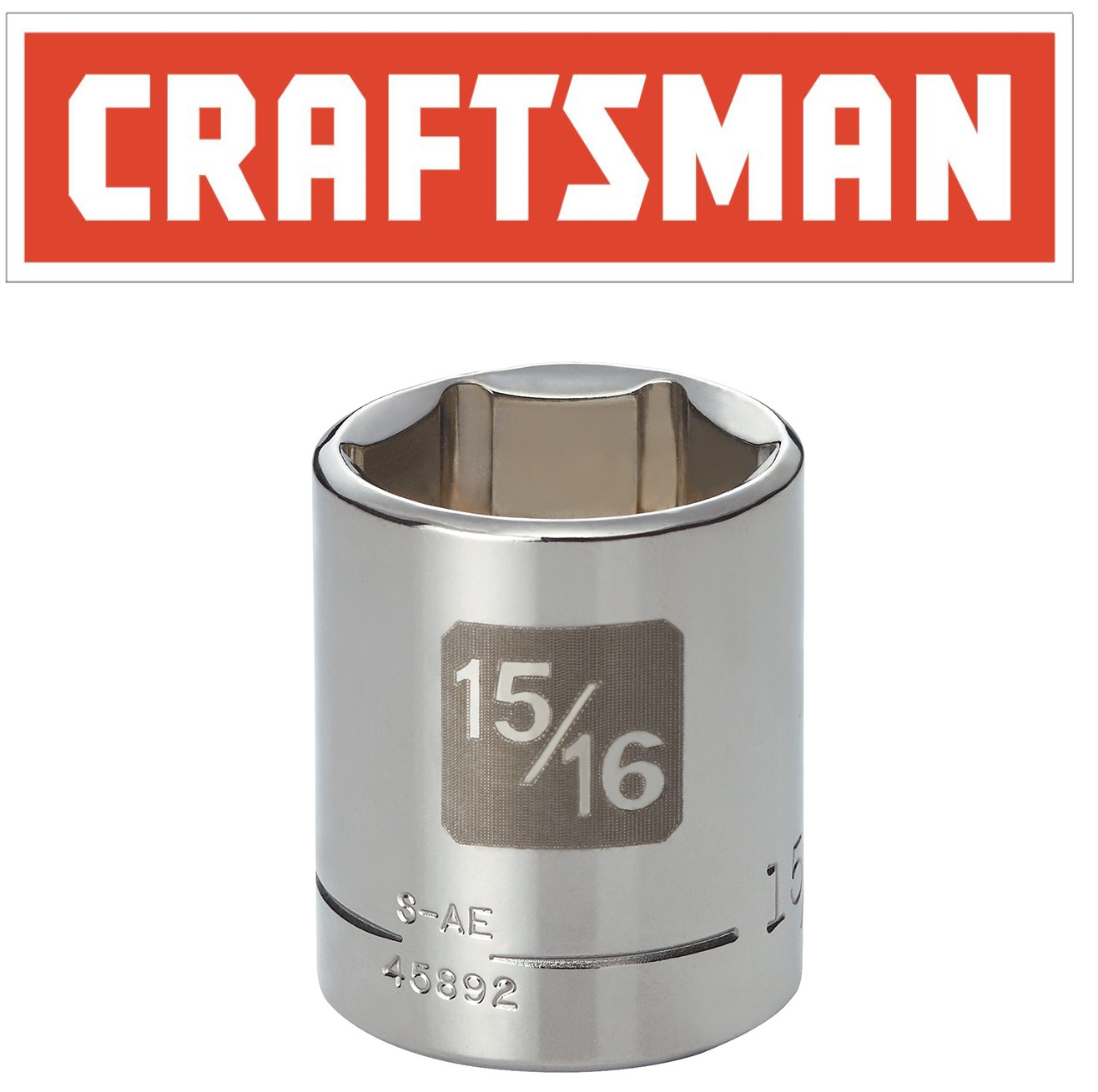 Craftsman Easy Read Socket 1/2 or 3/8" Drive Shallow or Deep Metric mm/SAE Inch